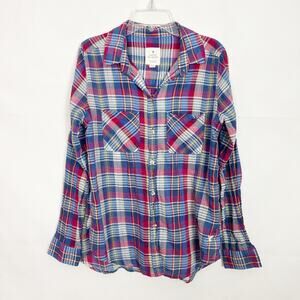 American Eagle Vintage Boyfriend Plaid Women's Shirt Size Small